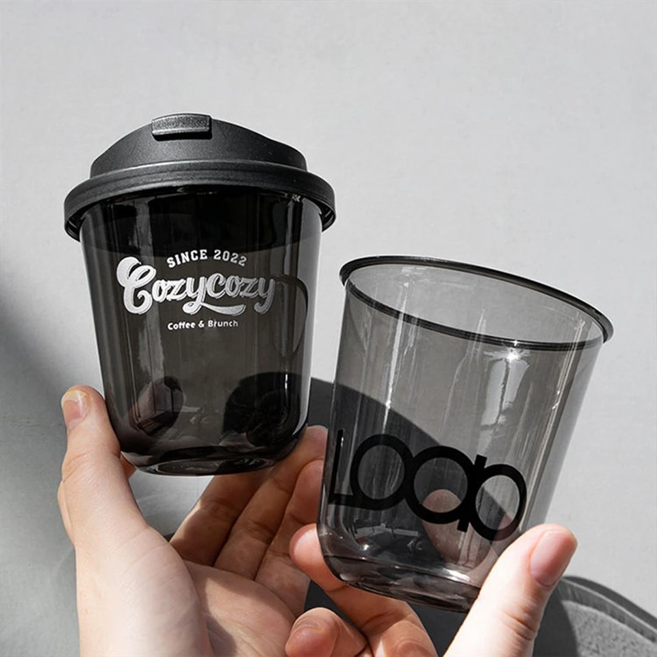 Disposable Black Cold Drink Plastic Cups