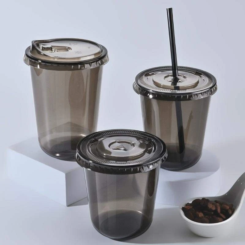 Disposable Black Cold Drink Plastic Cups