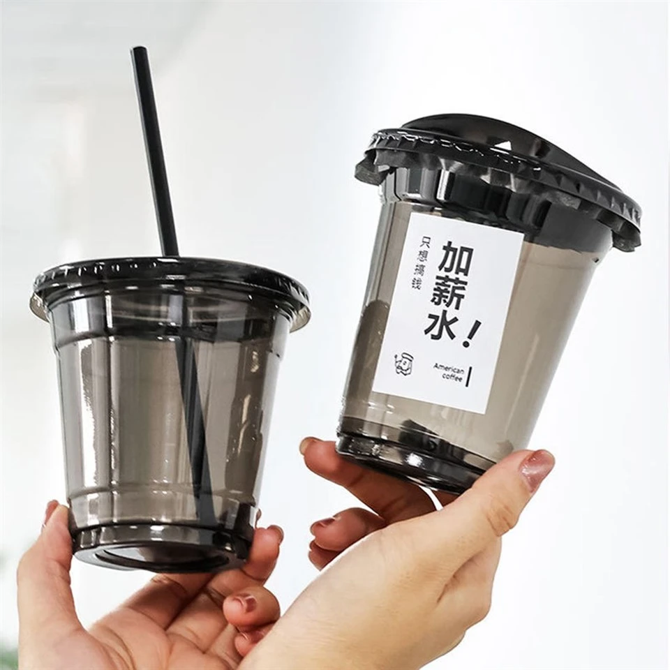 Disposable Black Cold Drink Plastic Cups